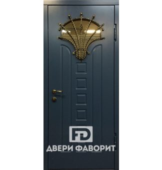 Дверь с фигурным стеклом и терморазрывом