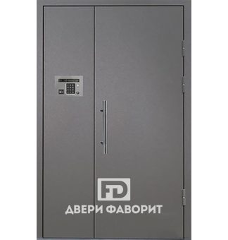 Стальная дверь для подъезда с домофоном