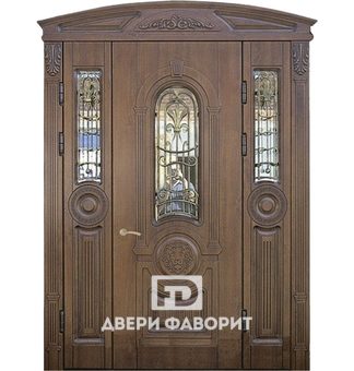 Дверь парадная стальная, с ковкой и терморазрывом