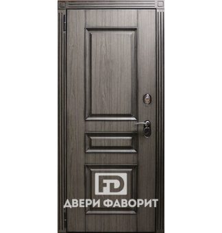 Офисная дверь с отделкой винорит и МДФ шпон