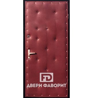 Недорогая входная дверь с отделкой винилискожа и ламинат