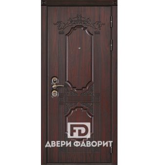 Входная металлическая дверь с отделкой винорит