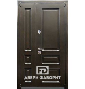 Тамбурная недорогая дверь с отделкой МДФ
