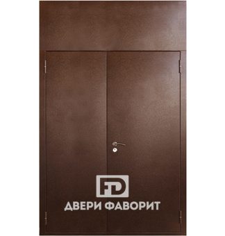 Антивандальная с верхней вставкой дверь в тамбур