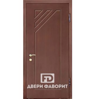 Уличная дверь с терморазрывом (цинкогрунт + ламинат)
