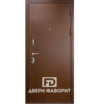 Стальная дверь с отделкой цинкогрунт