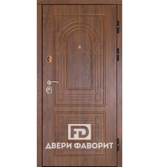 Уличная дверь с филенчатым МДФ