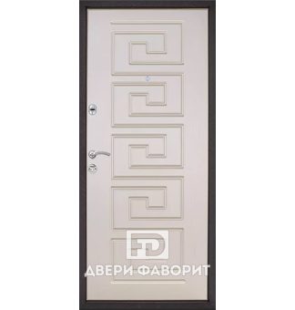 Уличная входная дверь с двухсторонней отделкой МДФ